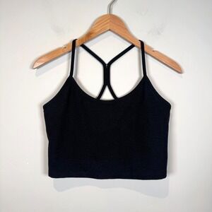 Beyond Yoga Long Line Racerback Tank‎ Gray Grey Sports Bra Womens X-Large Soft